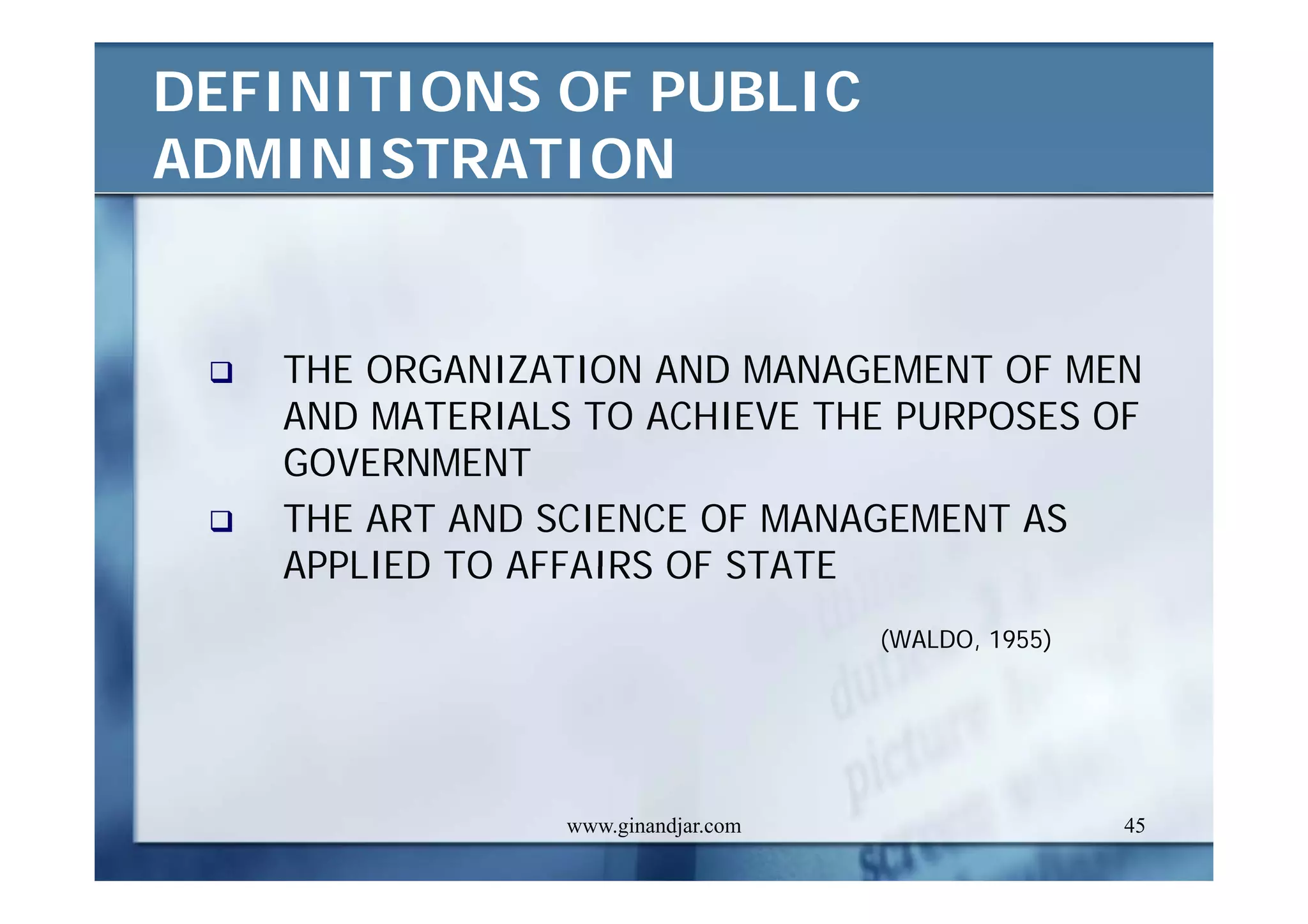 CONCEPTS AND DEFINITIONS