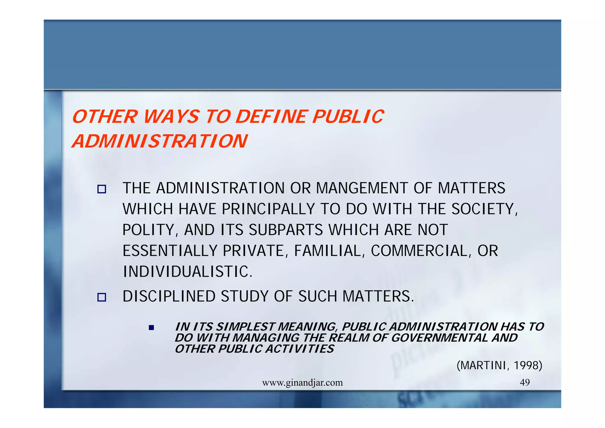 CONCEPTS AND DEFINITIONS