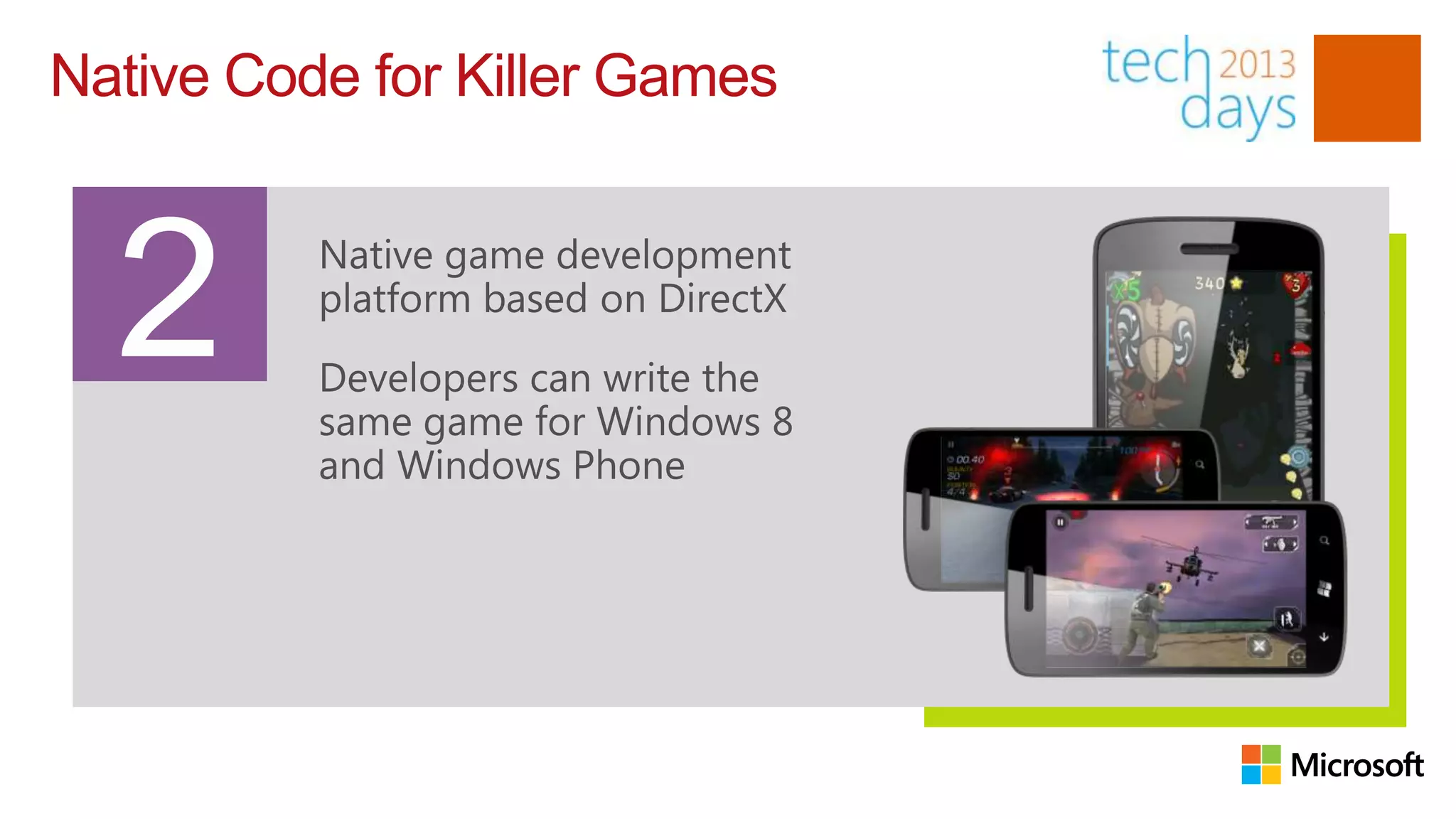 Native Code for Killer Games
 