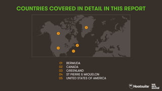 3
COUNTRIES COVERED IN DETAIL IN THIS REPORT
01 BERMUDA
02 CANADA
03 GREENLAND
04 ST PIERRE & MIQUELON
05 UNITED STATES OF AMERICA
5
4
1
2
3
 