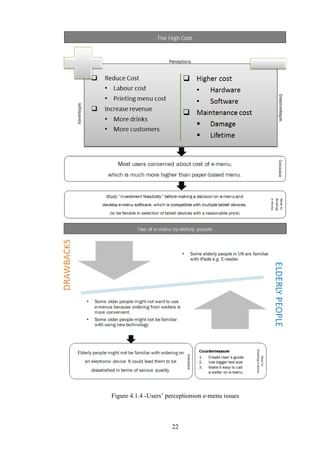 Figure 4.1.4 -Users’ perceptionson e-menu issues



                      22
 
