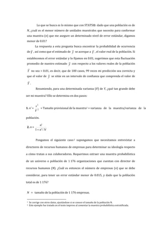 Stat Dado 01 documento calculo_muestra | PDF