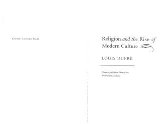 01  Dupre  Religion  Rise  Modern  Culture 1 2