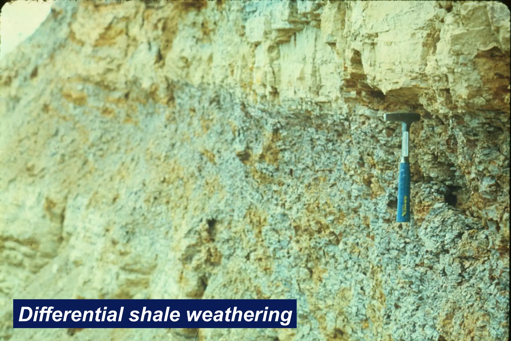 2-28
Differential shale weathering
 