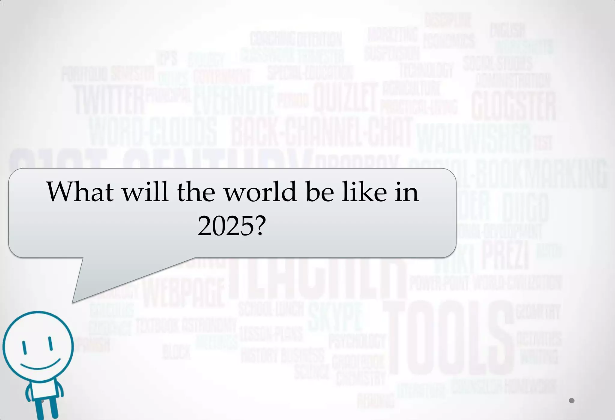 What will the world be like in
            2025?
 