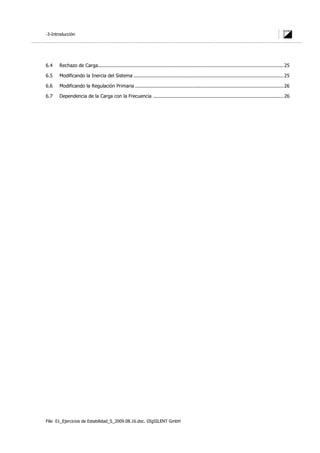 Digsilent Pf 01 Ejercicios De Estabilidad S 2009 08 16 Pdf