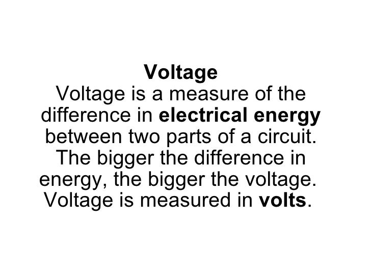 Y8 Electricity 01 electrical energy & voltage