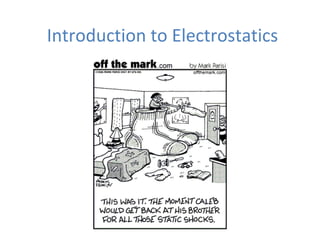 Introduction to Electrostatics
 