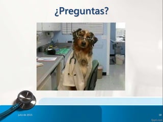 ¿Preguntas?
julio de 2015 18
 