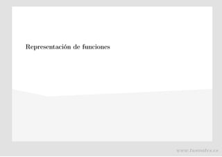 Representación de funciones
www.tusmates.es