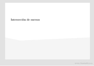 Intersección de sucesos
www.tusmates.es