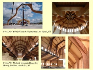 UNALAM Bethel Woods Center for the Arts, Bethel, NY
UNALAM Mohonk Mountain House Ice
Skating Pavilion, New Paltz, NY
 