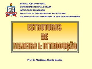 1 - Introdução, PDF, Madeira