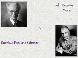 John Broadus
Watson
Burrhus Frederic Skinner
y
 