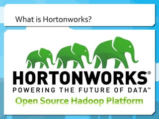 What is Hortonworks?
 