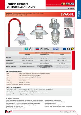 FEAM Lighting - Hazardous Area & Explosion Proof Lighting | PDF