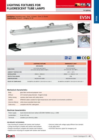 FEAM Lighting - Hazardous Area & Explosion Proof Lighting | PDF