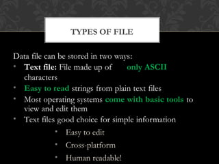 01 file handling for class use class pptx | PPT