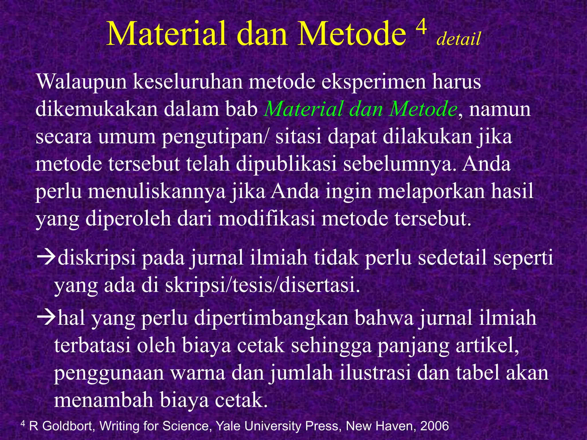 Metode Writing Test PENULISAN ARTIKEL ILMIAH - PENDAHULUAN MATERIAL DAN METODE | PPT