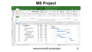 MS Project
www.microsoft.com/project ?
 