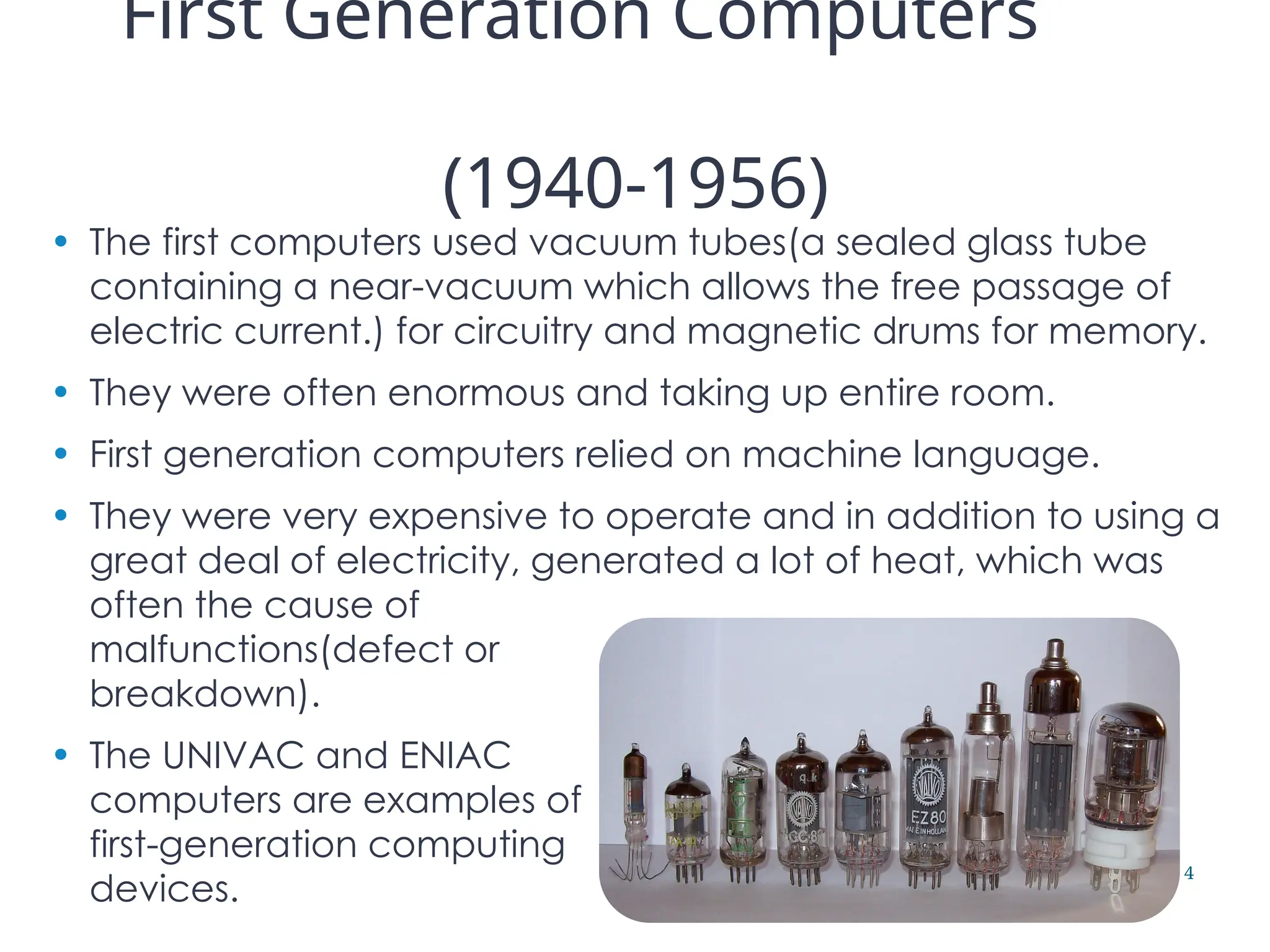 Generations of computer definition and examples | PPTX