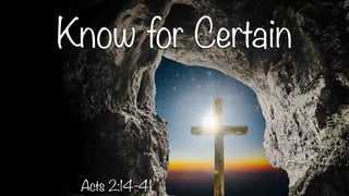 Know for Certain | PDF
