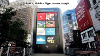Truth is, Mobile is Bigger than we thought
 