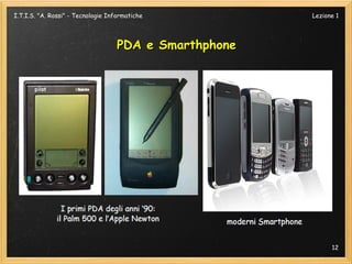 I.T.I.S. "A. Rossi" - Tecnologie Informatiche           Lezione 1




                                    PDA e Smarthphone




                                                              12
 
