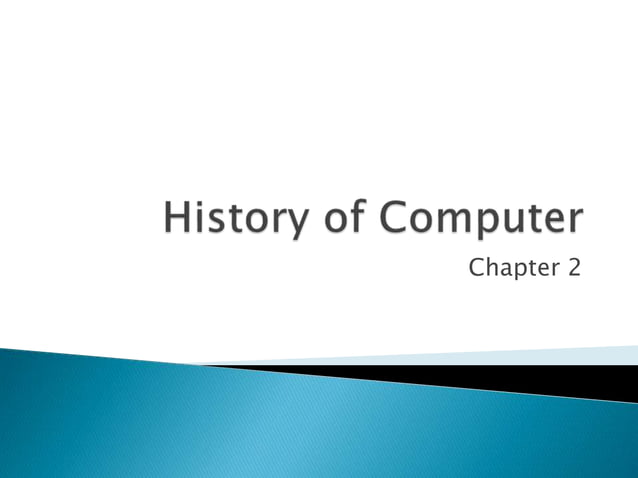 history of computer | PPT