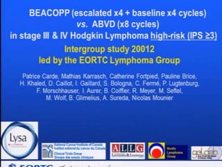 Carde et al. J Clin Oncol 30, 2012 (suppl; abs 8002)
 