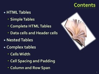 01 HTML-Tables-1.pptx | Web Design and HTML | Internet