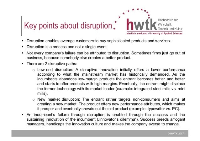 What Is The Theory Of Disruption 