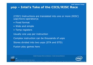 01 intel processor architecture core | PDF