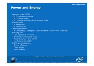 01 intel processor architecture core | PDF