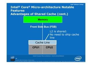 01 intel processor architecture core | PDF