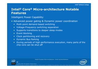 01 intel processor architecture core | PDF