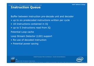 01 intel processor architecture core | PDF