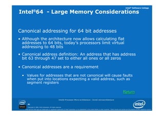 01 intel processor architecture core | PDF