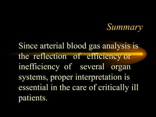 01 Interpretation Of Blood Gas Analysis | PPT