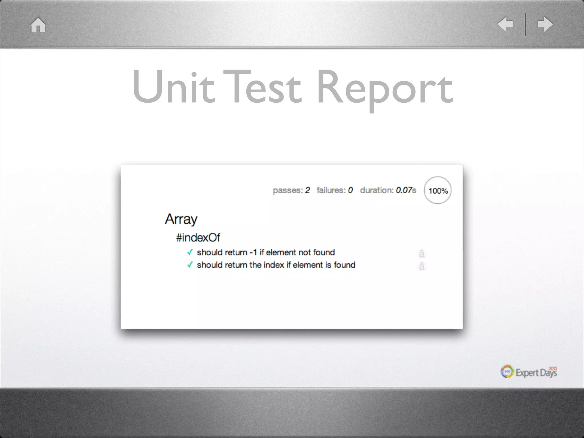 Unit Test Report

 