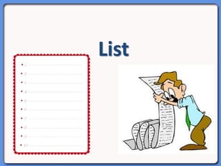 List
 