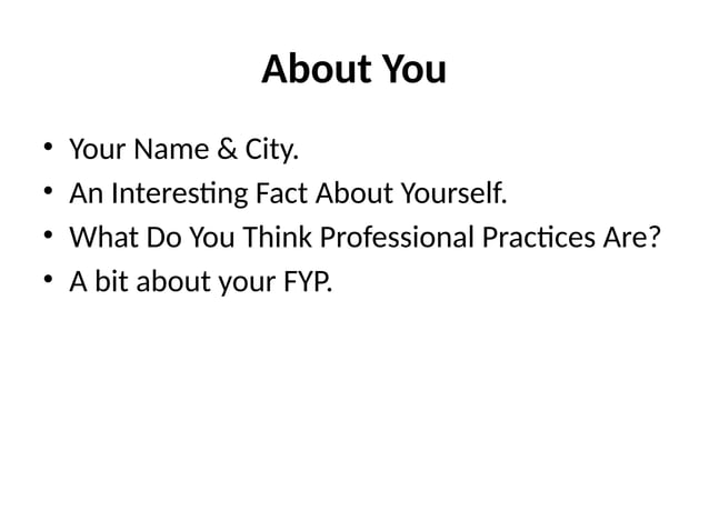 Introduction To Computing Profession Pptx