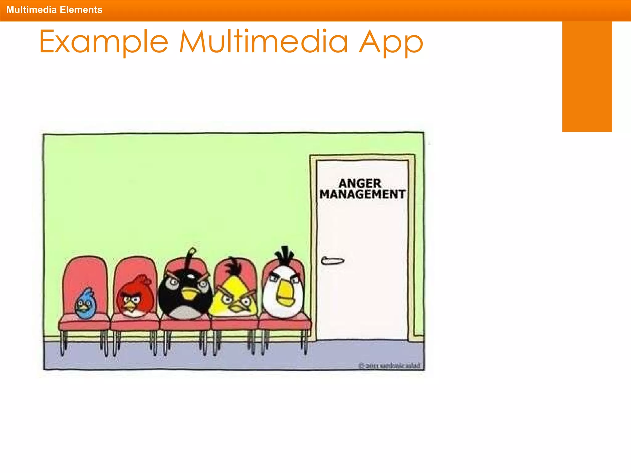 Example Multimedia App Multimedia Elements 