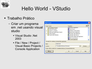 Desenvolvimento em .Net - Introducao A Framework