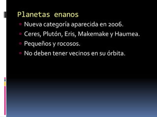 El Sistema Solar: introducción