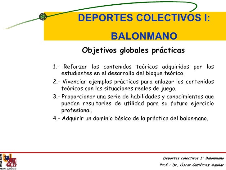 01 Introduccion Asignatura Balonmano