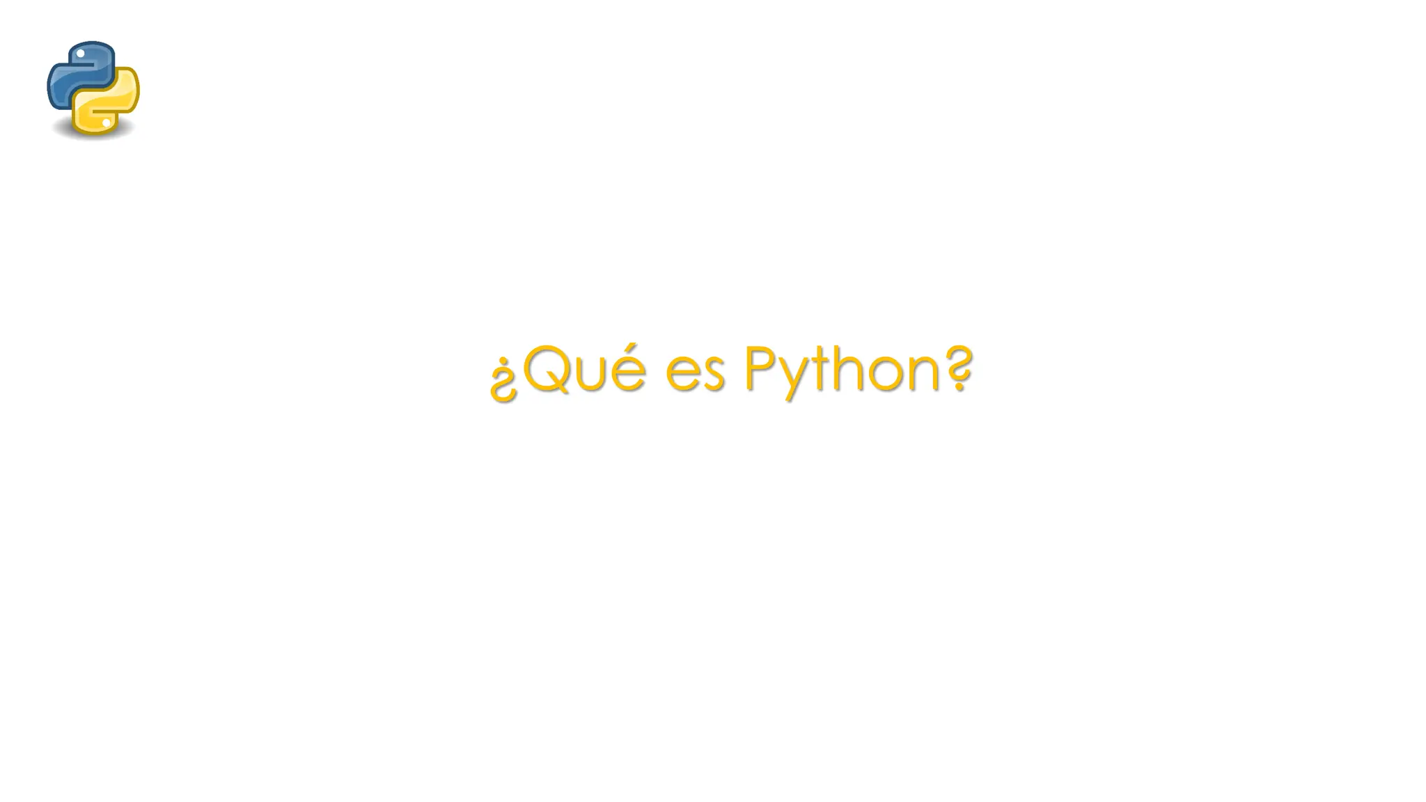¿Qué es Python?
 