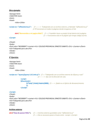 01 introduccion a java script | PDF