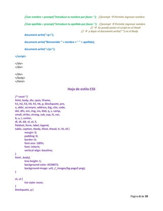01 introduccion a java script | PDF