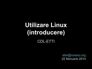 Introducere în Linux